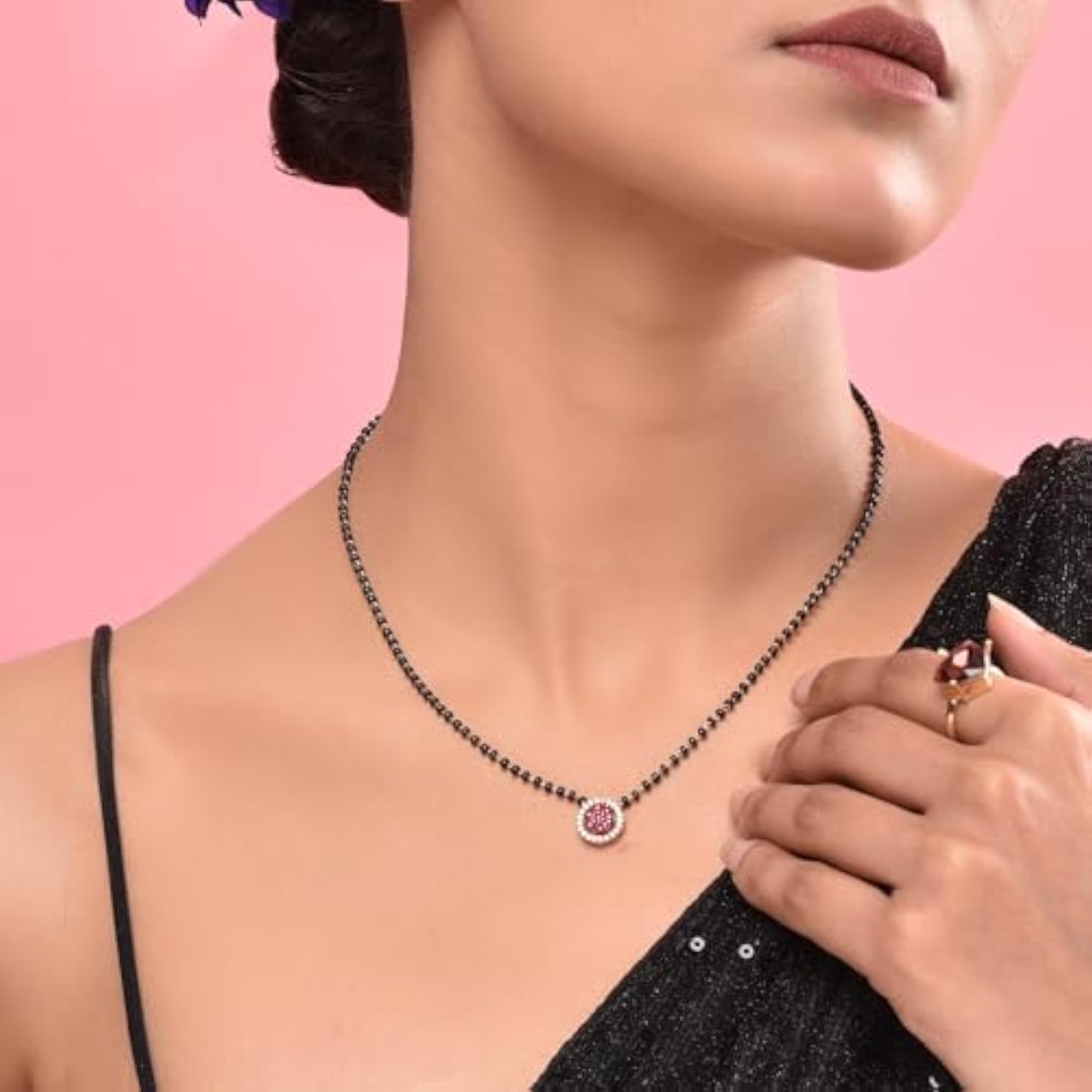 American Diamond Mangalsutra Set for Him & Her